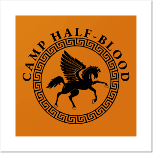 Camp half-blood accurate orange color logo percy jackson, Posters and Art